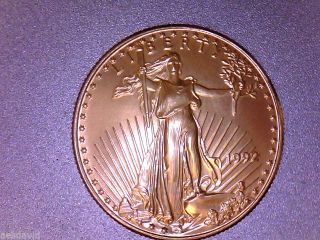 1992 1/2 Oz.  $25 American Eagle Gold United States Coin photo