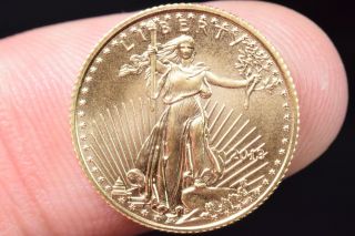 2013 $5 Gem Bu American Liberty Gold Eagle 1/10 Th Oz.  Coin photo
