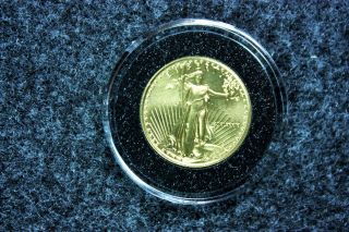 1/4 Ounce American Gold Eagle 1979 Brilliant In Plastic Case photo