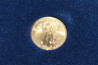 Five Dollar Us Gold Coin 1999 1/10 Oz Ounce Liberty Eagle - Uncirculated $5 photo