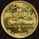 1955 - 1960 Venezuela Cacique Tamanaco Gold Coin (. 1736 Oz Of Gold) Very Creepy South America photo 1