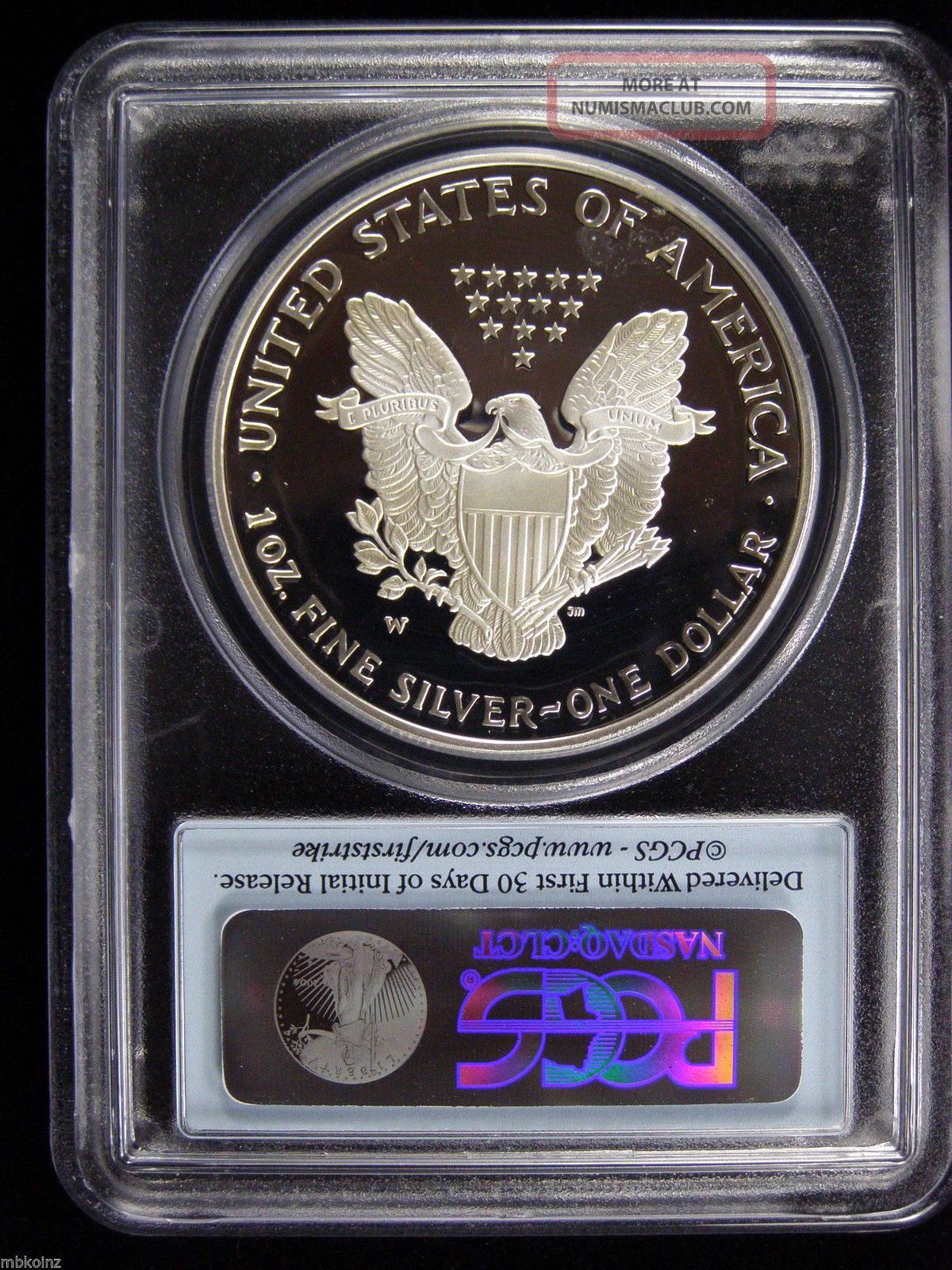 2006 - W 20th Anniversary American Silver Eagle Proof Pcgs Pr70 First