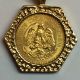 Mexican 2 1/2 Pesos Gold Coin - 1945 In A 14k Gold Pendant.  Stunning Gold photo 1