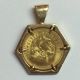 Mexican 2 1/2 Pesos Gold Coin - 1945 In A 14k Gold Pendant.  Stunning Gold photo 2
