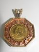 1982 1/10 Ounce Krugerrand Mounted In 14k Pendant With 16 Diamonds Gold photo 2