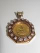 1982 1/10 Ounce Krugerrand Mounted In 14k Pendant With 16 Diamonds Gold photo 4