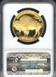 2014 W Buffalo G$50.  9999 Fine Early Releases Ngc Pf70 Ultra Cameo Buffalo Label Gold photo 1