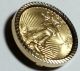 1992 1/10 Oz.  Gold American Eagle Mounted In 14k Gold Tie Tac Holder Gold photo 10
