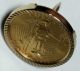 1992 1/10 Oz.  Gold American Eagle Mounted In 14k Gold Tie Tac Holder Gold photo 2