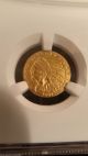 1911 D $2.  5 Gold Quarter Eagle Strong D Ngc Certified Au Details Indian Head Gold (Pre-1933) photo 9