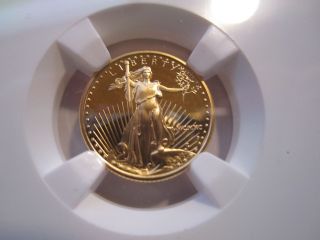 1990 P $5 American Gold Eagle,  Ngc Proof 70 Uc,  Low Mintage,  1/10 Oz. , photo