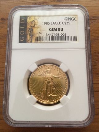 2 1986 Ngc Graded Gold Eagles photo