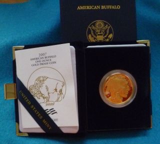 2007 W American Buffalo One Ounce $50 Gold Proof Coin photo