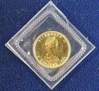 1982 Canadian 1/10th Oz.  Gold Maple Leaf Bu Coin photo