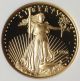 2014 - 1/10 Troy Ounce American Gold Eagle $5 United State Coin Bu In Capsule Gold photo 1