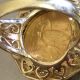 1911 $2.  50 Quarter - Eagle,  Indian Head Type Coin Ring D?sz.  9 Offer@scrap 10.  8grams Gold photo 5