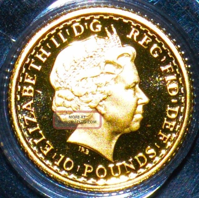 Choice Proof 1999 Gold 1/10th Ounce Britannia - Royal, UK (Great Britain) photo
