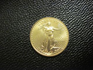 1998 Raw American Eagle 1/4 Oz.  Gold Coin photo