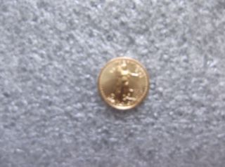 1/10 Oz.  Gold American Eagle $5 Coin 2014 Uncirculated photo