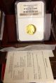 2008 W $10 Buffalo Gold 1/4 Oz Coin Ngc Pr 70 Ultra Cameo Ogp Deep Cameo Frosty Gold photo 4
