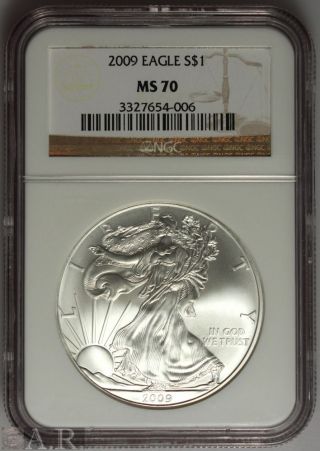 2009 American Silver Eagle Ngc Ms70 photo