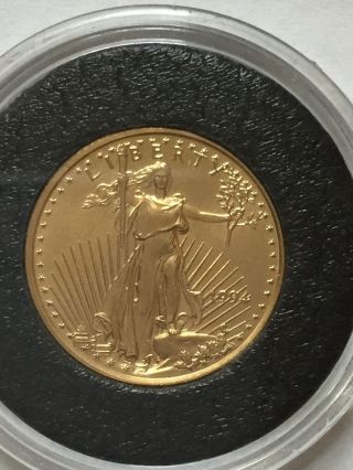 1994 American Eagle - $5 Gold Coin - 1/10 - Oz Fine - Gold photo