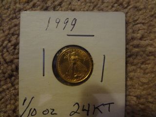 1999 5 Dollar Gold American Eagle.  1 Day photo
