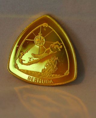1996 Bermuda Triangle 1/2 Oz 999 Gold $30 Proof Coin photo