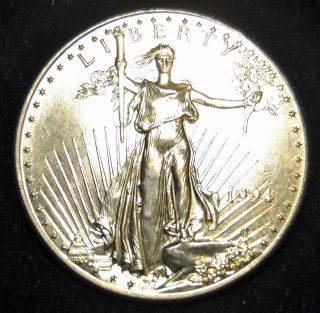 1994 Walking Liberty $50 Gold American Eagle - 1.  2 Oz Gold Coin photo
