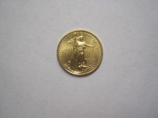 1994 1/10 Oz $5 American Eagle Gold Coin Uncirculated photo