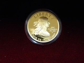 2007 W $10 Pure Gold 24kt First Spouse Jefferson ' S Liberty Proof Gold Coin photo