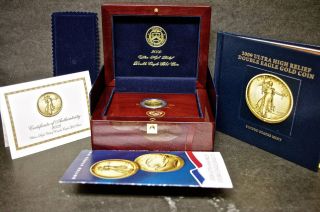 2009 Ultra High Relief Double Eagle Gold Coin With All Box Contents & photo