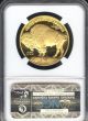 2014 W Buffalo G$50.  9999 Fine Early Releases Ngc Pf70 Ultra Cameo Blue Label Gold photo 1