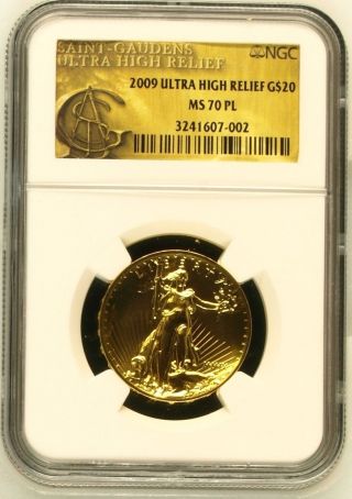 2009 Ultra High Relief G$20 Ms 70 Pl photo