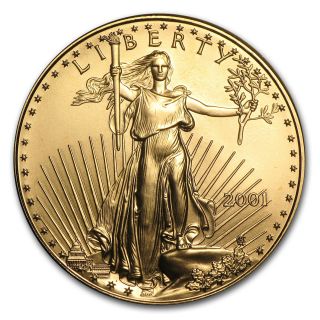 2001 1 Oz Gold American Eagle Coin photo