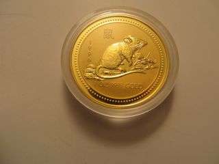 1996 1 Oz Gold,  Year Of The Rat,  Perth.  9999 Fine photo