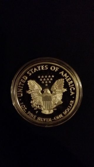 2000 1 Dollar Liberty Silver Plated Coin photo