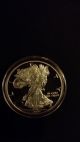 2000 1 Dollar Liberty Silver Plated Coin Gold photo 1
