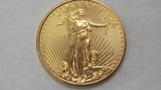 Coinhunters - 2011 American Eagle 1/10 Oz.  Gold $5 Coin,  State,  Ms photo