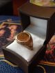 Vintage Solid 14k Gold $2.  5 Peso Mexican 22k Gold Coin Ring Not Scrap Gold photo 7