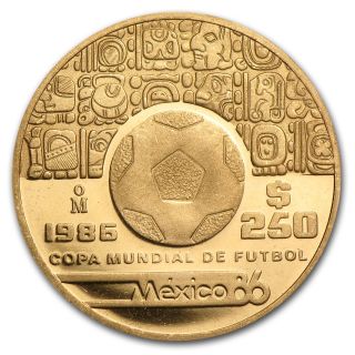 Mexico Proof Gold 250 Pesos Coin - Random Year - Sku 40789 photo