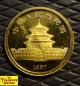 1987 China Panda Proof Coin 1/20 Troy Ounce Ozt.  9999 Fine Pure Gold 5 Yuan 5¥ Gold photo 1