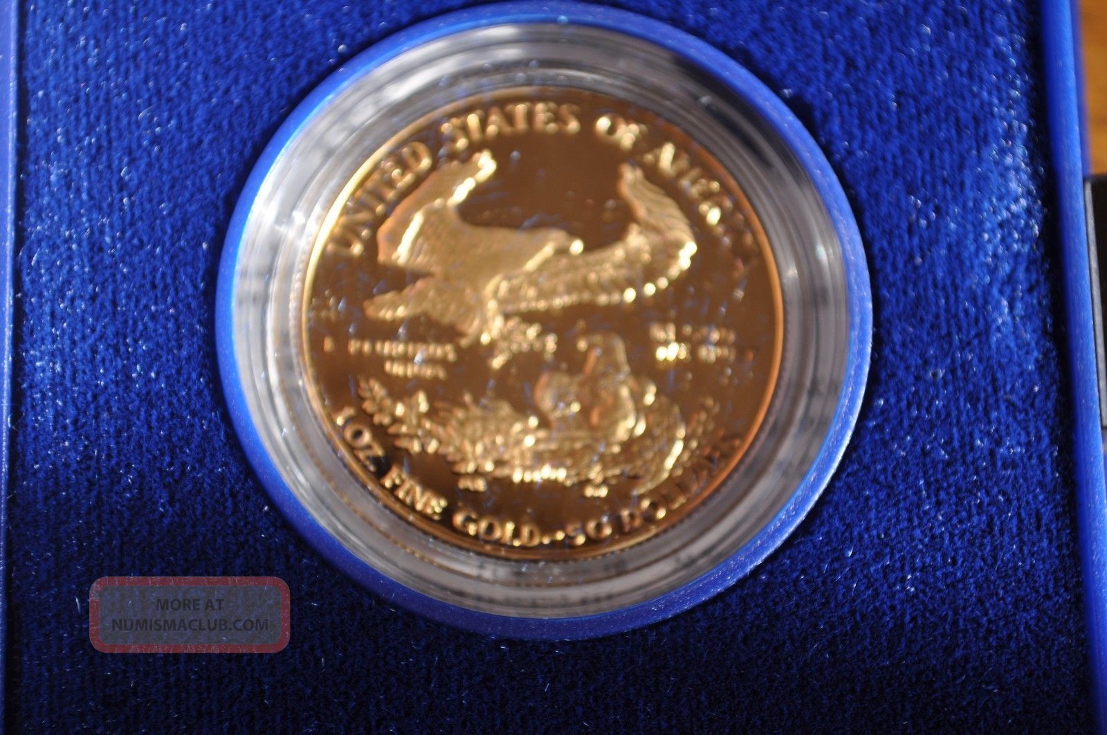 1986 Us One Ounce Proof Fifty Dollar Gold Bullion American Eagle Coin