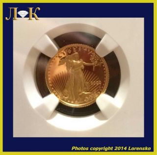 2000 - W $5 Eagle Ngc Pf69 Ucam Ultra Cameo Proof 1/10 Oz Gold Coin photo