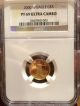2000 - W $5 Eagle Ngc Pf69 Ucam Ultra Cameo Proof 1/10 Oz Gold Coin Gold photo 2