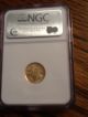 2007 $5 1/10 Oz.  Gold American Eagle Ngc Ms69 Early Releases - Blue Label Gold photo 2