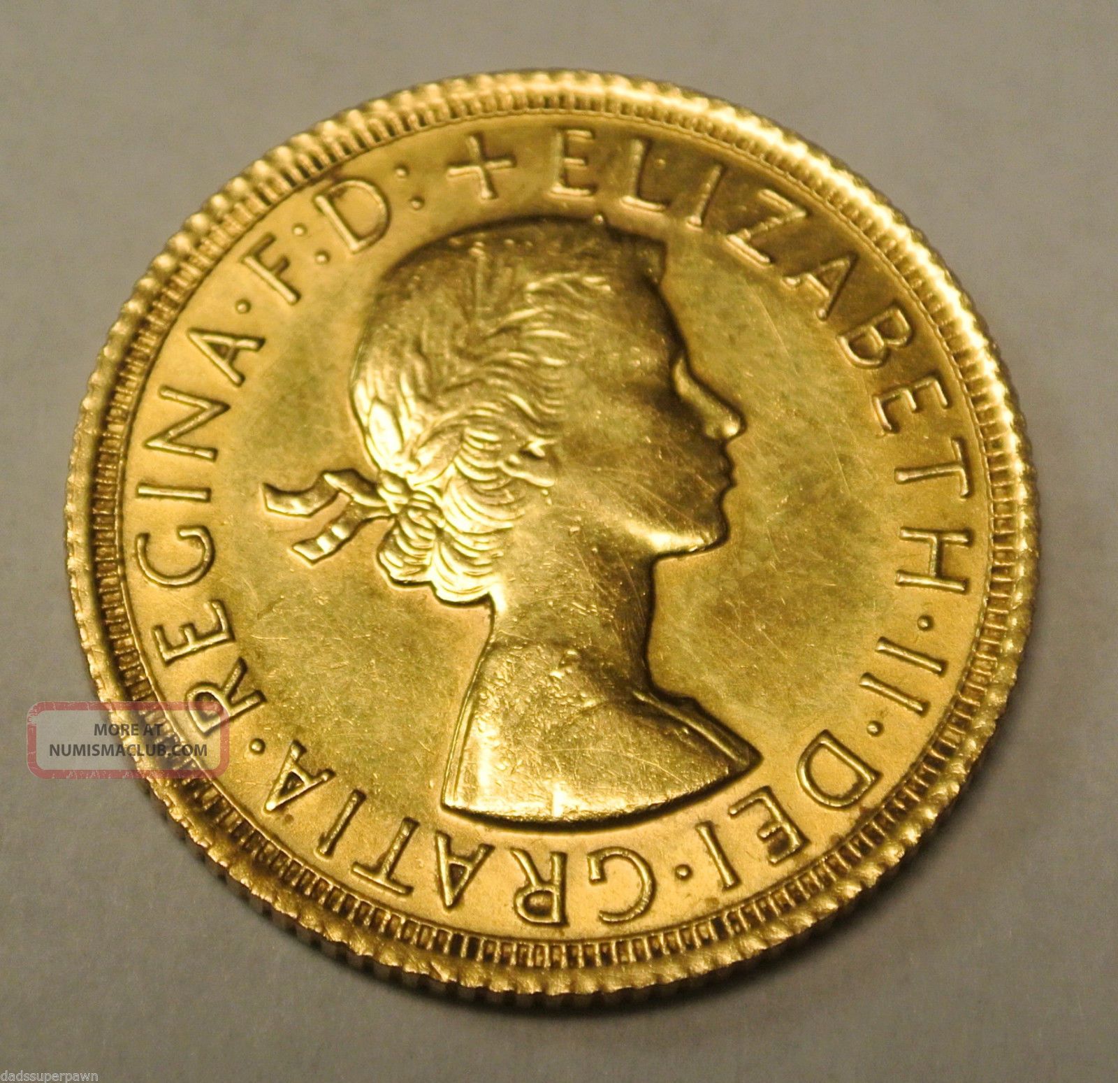 1967 Elizabeth Ii Full Sovereign Gold Coin