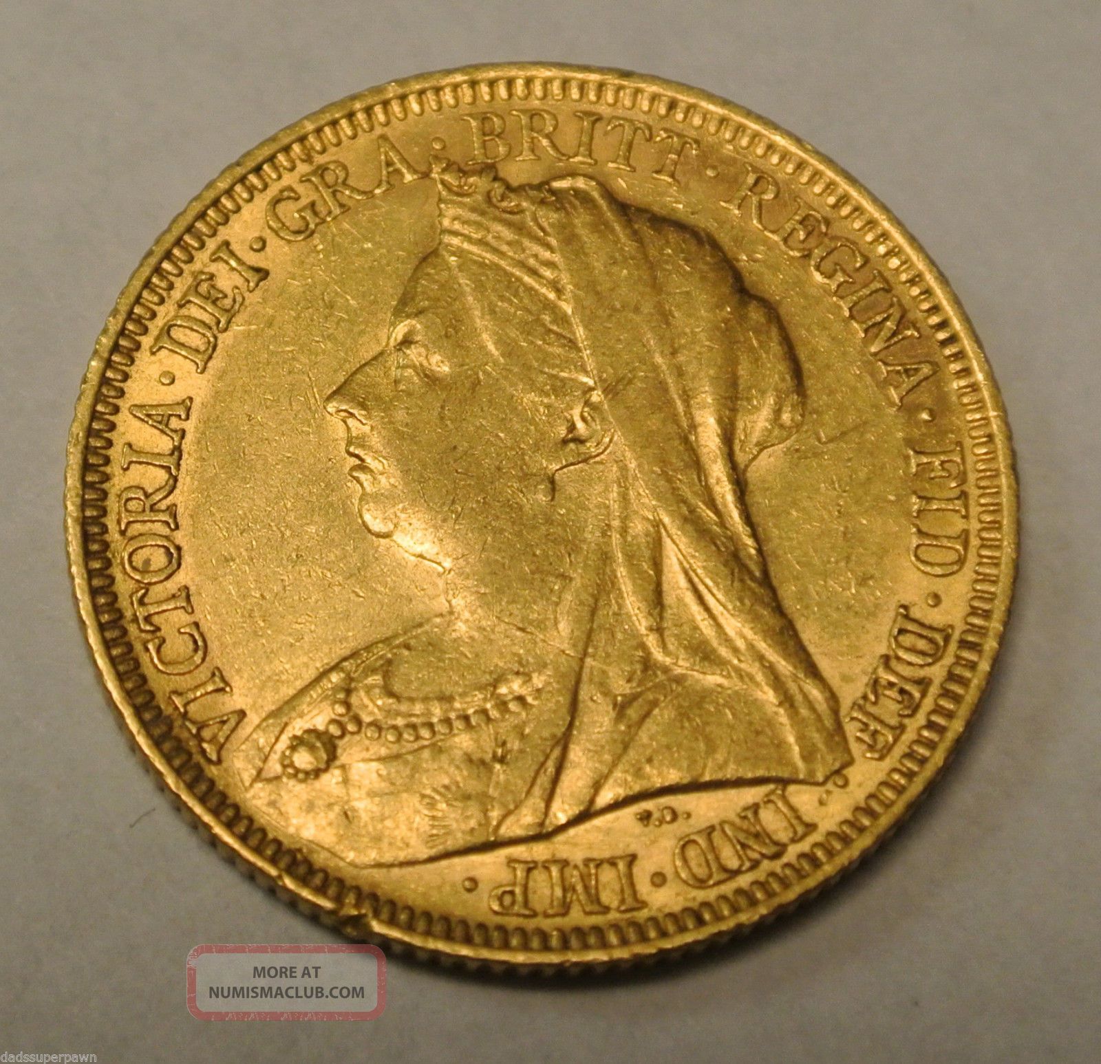 1894 Full Sovereign Gold Coin - Victoria - Australia Australia photo