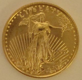1997 $5 Gold American Eagle 1/10 Oz Gold 
