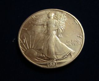 1991 American Eagle 1 Oz Of Pure Silver, photo